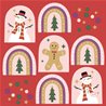 SERVIETTES PAPIER 33 X 33 CM CANDYMAN RED - PAQUET DE 20