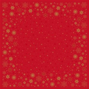 NAPPE DUNICEL BIO STARGAZING ROUGE 84 X 84 CM