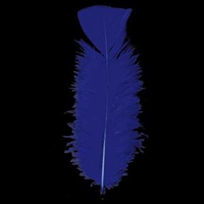 PLUMES BLEUES - SACHET DE 100 PLUMES 15 CM