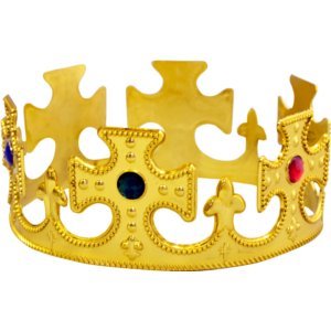 COURONNE DE ROI EN TISSU OR