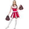 COSTUME POMPOM CHEERS BLANC/ROUGE TAILLE M