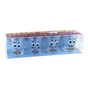 SHOOTER EN VERRE CRAZY - LOT DE 4