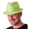 Chapeau Vert Fluo A Sequins