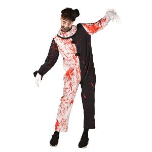 Costume Clown Horreur M/L Noir Et Blanc