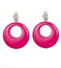 BOUCLES D'OREILLES FLUO ROSE