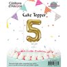 CAKE TOPPER CHIFFRE 5 OR
