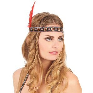 BANDEAU INDIEN 1 PLUME 25 CM