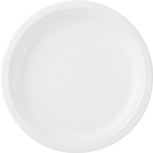 ASSIETTES EN BAGASSE 22CM - PAQUET DE 50