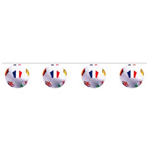 GUIRLANDE BALLONS DE FOOT EN PAPIER 5 METRES