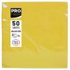 Serviette Ouate Jaune 20 x 20 Cm - Paquet De 50