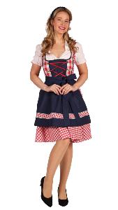Robe Bavaroise Edelweiss Rouge Taille S