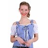 CHEMISIER TYROLIENNE MIA BLEU/BLANC - TAILLE M