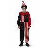 Costume Clown Horreur Rouge Et Noir Enfant 140 Cm