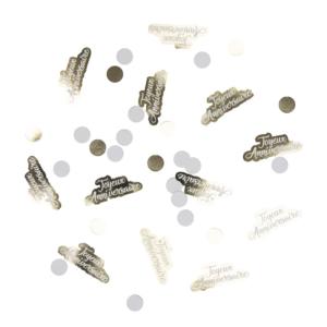 Confetti De Table Joyeux Anniversaire Or En Papier