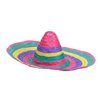 SOMBRERO MEXICAIN PAILLE MULTICOLORE