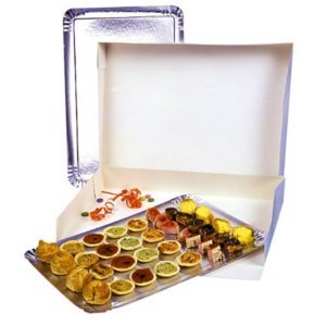 PLATEAU TRAITEUR 28X42 EN CARTON OR