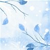 SERVIETTES EFFET TISSU FROSTED WINTER - PAQUET DE 15