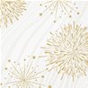 SERVIETTES PAPIER SPARKLING BLANC 33X33CM - PAQUET DE 50