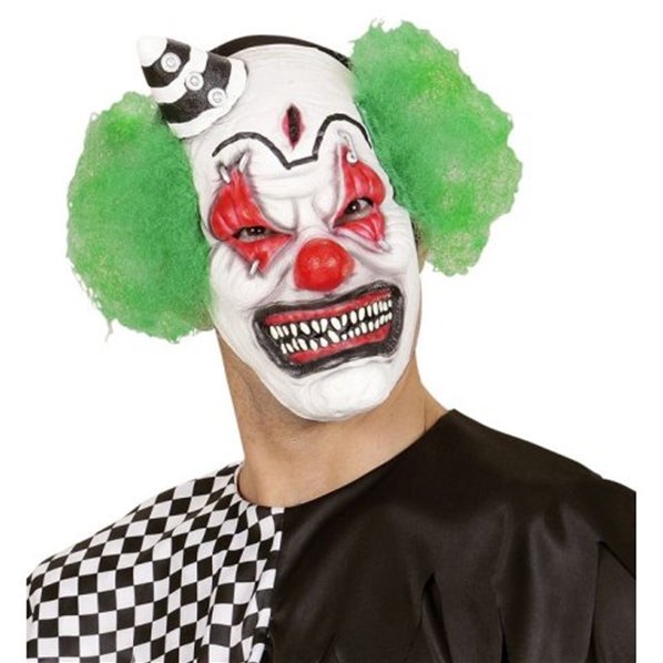 Perruque Clown Tueur WIDMANN MILANO - Cheveux Verts Ou Rouges - Accessoire Halloween Horreur