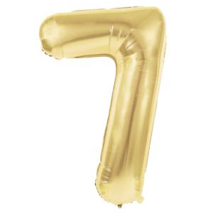 Ballon Chiffre 7 Or 36 Cm