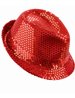 CHAPEAU ROUGE A SEQUINS