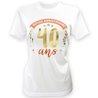 TEE-SHIRT 40 ANS FEMME AVEC MARQUEUR