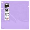 Serviette Ouate Lilas 20 x 20 Cm - Paquet De 50