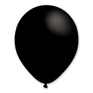 BALLONS NOIR EN LATEX 30 CM- SACHET DE 50