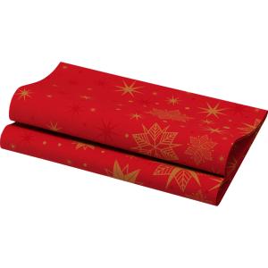 Serviettes Dunisoft Stargazing Rouge - Paquet de 60