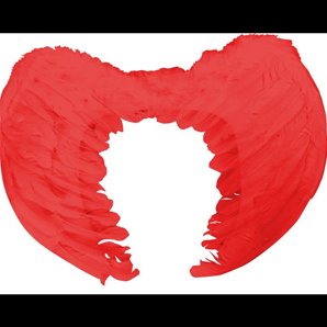 AILES D'ANGES ROUGES 33 X 34 CM