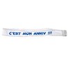 ECHARPE C'EST MON ANNIV BLEUE EN SATIN 75 CM