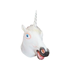 MASQUE LICORNE EN LATEX AVEC POILS