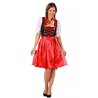 ROBE BAVAROISE JANA NOIR/ROUGE - TAILLE 46