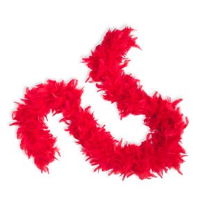 BOA ROUGE EN PLUMES 1,80 METRES