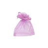 SACS ORGANZA AVEC LACETS ROSE - SACHET DE 10