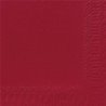 SERVIETTES PAPIER BORDEAUX 24X24CM - PAQUET DE 30