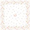 SUR-NAPPE EFFET TISSU EGGS & FEATHERS 84 X 84 CM