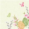 SERVIETTES DUNISOFT JOYFUL SPRING - PAQUET DE 12