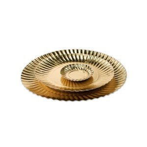 ASSIETTE METALLISEE CARTON 33CM
