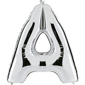 BALLON LETTRE A ALU METAL 36 CM