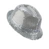 CHAPEAU ARGENT A SEQUINS