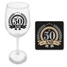 VERRE A VIN 50 ANS EN COFFRET