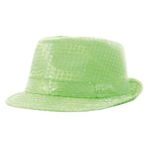 Chapeau Vert Fluo A Sequins