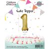 CAKE TOPPER CHIFFRE 1 OR