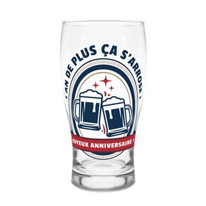 VERRE A BIERE ANNIVERSAIRE