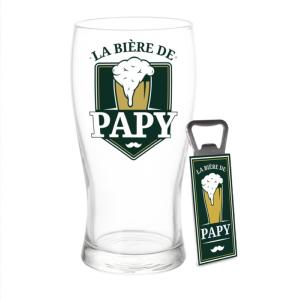 Coffret Verre "La Bière De Papy"