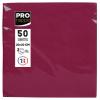 Serviette Ouate Bordeaux 20 x 20 Cm - Paquet De 50