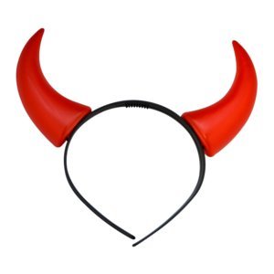 Cornes De Diable Rouge En Pvc