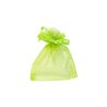 SACS ORGANZA AVEC LACETS MENTHE - SACHET DE 10