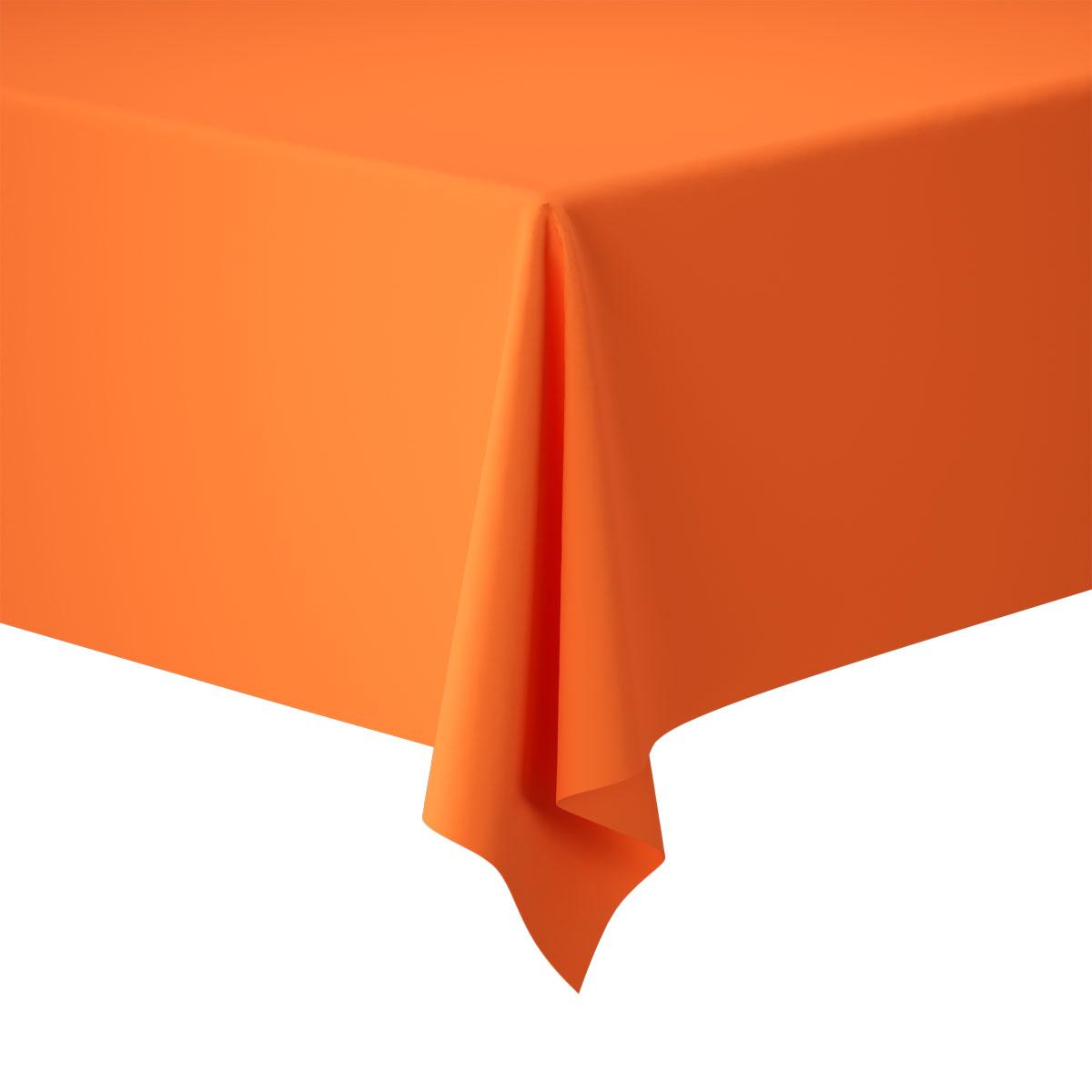 Nappe De Table En Coton Unie Orange